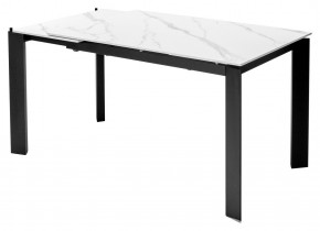 Стол CORNER 120 MATT WHITE MARBLE SOLID CERAMIC / BLACK, ®DISAUR в Тарко-Сале - tarko-sale.mebel24.online | фото 4