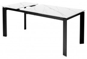 Стол CORNER 120 MATT WHITE MARBLE SOLID CERAMIC / BLACK, ®DISAUR в Тарко-Сале - tarko-sale.mebel24.online | фото 5