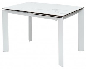 Стол CORNER 120 MATTE STATUARIO Белый мрамор матовый керамика, стекло/ белый каркас, ®DISAUR в Тарко-Сале - tarko-sale.mebel24.online | фото 2