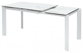 Стол CORNER 120 MATTE STATUARIO Белый мрамор матовый керамика, стекло/ белый каркас, ®DISAUR в Тарко-Сале - tarko-sale.mebel24.online | фото 4