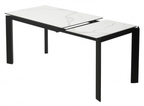 Стол CORNER 120 MATTE STATUARIO Белый мрамор матовый керамика, стекло/ черный каркас, ®DISAUR в Тарко-Сале - tarko-sale.mebel24.online | фото 4
