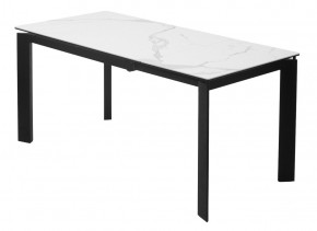 Стол CORNER 120 MATTE STATUARIO Белый мрамор матовый керамика, стекло/ черный каркас, ®DISAUR в Тарко-Сале - tarko-sale.mebel24.online | фото 5