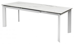 Стол CREMONA 140 MATTE STATUARIO Белый мрамор матовый, керамика/ белый каркас, ®DISAUR в Тарко-Сале - tarko-sale.mebel24.online | фото 4