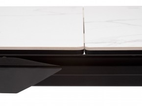 Стол CREMONA 140 MATTE STATUARIO Белый мрамор матовый, керамика/ черный каркас, ®DISAUR в Тарко-Сале - tarko-sale.mebel24.online | фото 4