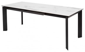 Стол CREMONA 140 MATTE STATUARIO Белый мрамор матовый, керамика/ черный каркас, ®DISAUR в Тарко-Сале - tarko-sale.mebel24.online | фото 5