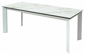 Стол CREMONA 160 KL-188 Контрастный мрамор / белый каркас, ®DISAUR в Тарко-Сале - tarko-sale.mebel24.online | фото 3