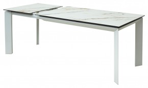 Стол CREMONA 160 KL-188 Контрастный мрамор / белый каркас, ®DISAUR в Тарко-Сале - tarko-sale.mebel24.online | фото 6