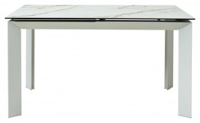 Стол CREMONA 160 KL-188 Контрастный мрамор / белый каркас, ®DISAUR в Тарко-Сале - tarko-sale.mebel24.online | фото 8