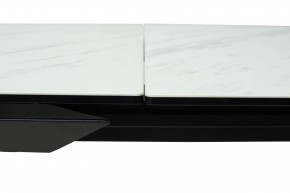 Стол CREMONA 160 KL-99 Белый мрамор матовый, итальянская керамика / черный каркас, ®DISAUR в Тарко-Сале - tarko-sale.mebel24.online | фото 4