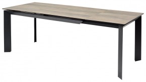 Стол CREMONA 180 KL-61 Под дерево, итальянская керамика / черный каркас, ®DISAUR в Тарко-Сале - tarko-sale.mebel24.online | фото 1