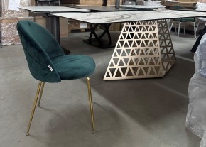 Стол ENNA 220 KL-188 Контрастный мрамор матовый, итальянская керамика/ каркас цвета шампань, ®DISAUR в Тарко-Сале - tarko-sale.mebel24.online | фото 7