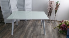 Стол ФИН 140 Белый, стекло/ Белый каркас М-City в Тарко-Сале - tarko-sale.mebel24.online | фото 9