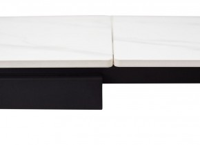 Стол FORIO 160 MATT WHITE MARBLE SOLID CERAMIC / BLACK, ®DISAUR в Тарко-Сале - tarko-sale.mebel24.online | фото 3
