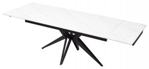 Стол FORIO 160 MATT WHITE MARBLE SOLID CERAMIC / BLACK, ®DISAUR в Тарко-Сале - tarko-sale.mebel24.online | фото 6