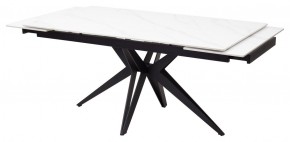 Стол FORIO 160 MATT WHITE MARBLE SOLID CERAMIC / BLACK, ®DISAUR в Тарко-Сале - tarko-sale.mebel24.online | фото 7
