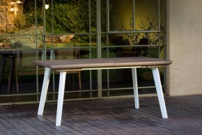 Стол Гармония раздвижной (Harmony Extendable) белый-капучино в Тарко-Сале - tarko-sale.mebel24.online | фото 1