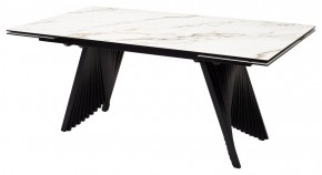 Стол IVAR 180 MARBLES KL-188 Контрастный мрамор, итальянская керамика, ®DISAUR в Тарко-Сале - tarko-sale.mebel24.online | фото 1