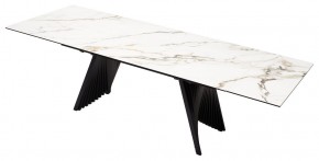 Стол IVAR 180 MARBLES KL-188 Контрастный мрамор, итальянская керамика, ®DISAUR в Тарко-Сале - tarko-sale.mebel24.online | фото 5