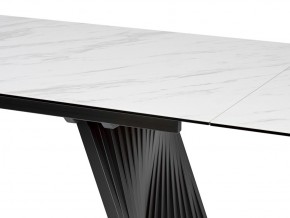 Стол IVAR 180 MARBLES KL-99 Белый мрамор, итальянская керамика/серый, ®DISAUR в Тарко-Сале - tarko-sale.mebel24.online | фото 8