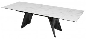 Стол IVAR 200 MARBLES KL-99 Белый мрамор, итальянская керамика, ®DISAUR в Тарко-Сале - tarko-sale.mebel24.online | фото 1