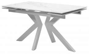 Стол Кентукки 3 140 БЕЛЫЙ МРАМОР, стекло / БЕЛЫЙ, М-City в Тарко-Сале - tarko-sale.mebel24.online | фото