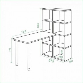 Стол компьютерный Bartolo в Тарко-Сале - tarko-sale.mebel24.online | фото 2