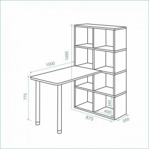 Стол компьютерный Bartolo в Тарко-Сале - tarko-sale.mebel24.online | фото 2