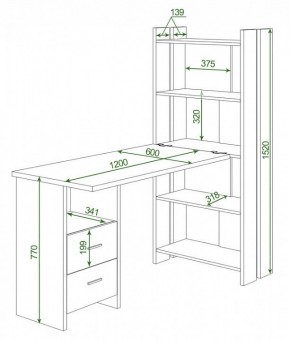 Стол компьютерный Домино Lite СТЛ-ОВ+С120Р в Тарко-Сале - tarko-sale.mebel24.online | фото 2