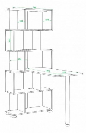 Стол компьютерный Домино нельсон СЛ-5СТ в Тарко-Сале - tarko-sale.mebel24.online | фото 2