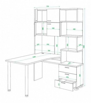 Стол компьютерный Домино нельсон СР-500М140 в Тарко-Сале - tarko-sale.mebel24.online | фото 3