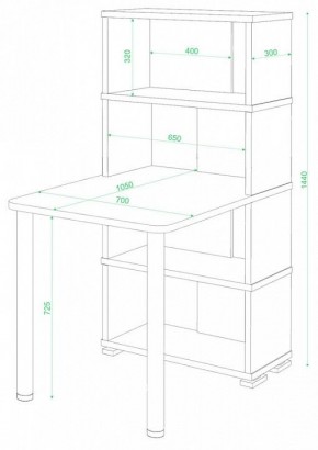 Стол компьютерный Домино СБ-10М/4 в Тарко-Сале - tarko-sale.mebel24.online | фото 2