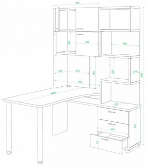 Стол компьютерный Домино СР-500М/140 в Тарко-Сале - tarko-sale.mebel24.online | фото 2