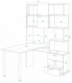 Стол компьютерный Домино СР-500М/190 в Тарко-Сале - tarko-sale.mebel24.online | фото 2