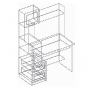 Стол компьютерный "ДФ-12" Филадельфия в Тарко-Сале - tarko-sale.mebel24.online | фото 2