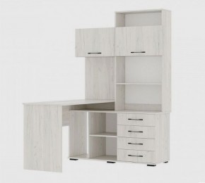 Стол компьютерный "ПКС-11" ЛЕВЫЙ (дуб крафт белый) в Тарко-Сале - tarko-sale.mebel24.online | фото