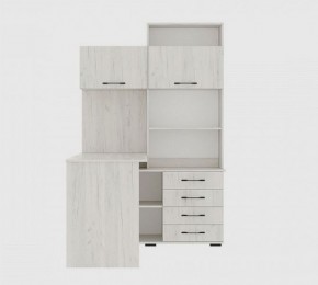 Стол компьютерный "ПКС-11" ЛЕВЫЙ (дуб крафт белый) в Тарко-Сале - tarko-sale.mebel24.online | фото 3