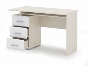 Стол компьютерный Симба Дуб белфорт-Белый глянец в Тарко-Сале - tarko-sale.mebel24.online | фото 2