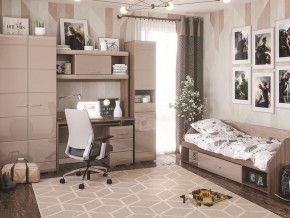 Стол компьютерный Симба Ясень шимо-Кофе с молоком в Тарко-Сале - tarko-sale.mebel24.online | фото 4