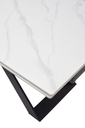 Стол LIVORNO 180 MATT WHITE MARBLE SOLID CERAMIC / BLACK, ®DISAUR в Тарко-Сале - tarko-sale.mebel24.online | фото 9
