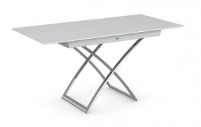 Стол MAGIC-J CS/5041-G, P77 chrome/ P64 white/ glass GXW extrawhite в Тарко-Сале - tarko-sale.mebel24.online | фото