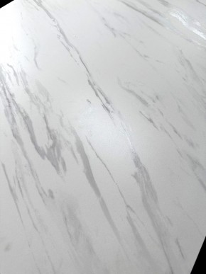 Стол MATERA 160 MARBLES KL-99 Белый мрамор матовый, итальянская керамика/ черный каркас, ®DISAUR в Тарко-Сале - tarko-sale.mebel24.online | фото 3
