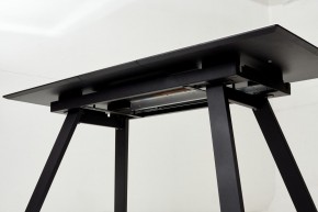 Стол Морис 140 БЕЖЕВЫЙ МРАМОР, стекло/ ЧЕРНЫЙ М-City в Тарко-Сале - tarko-sale.mebel24.online | фото 9