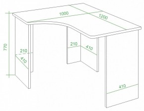 Стол письменный Домино Lite СКЛ-Угл120 в Тарко-Сале - tarko-sale.mebel24.online | фото 2