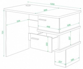Стол письменный Домино СД-15 С в Тарко-Сале - tarko-sale.mebel24.online | фото 2