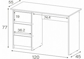 Стол письменный Идена в Тарко-Сале - tarko-sale.mebel24.online | фото 4