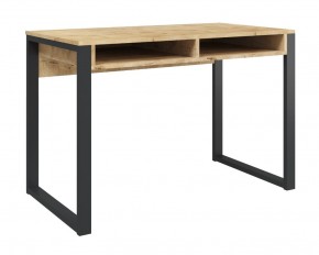 Стол письменный Лунар (Дуб бунратти/Черный) в Тарко-Сале - tarko-sale.mebel24.online | фото