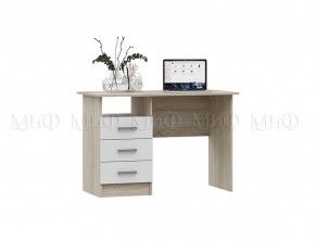 МАРТИНА Стол письменный (Белый глянец/дуб сонома) в Тарко-Сале - tarko-sale.mebel24.online | фото