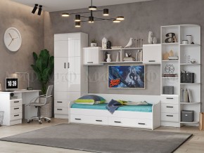 ВЕГА NEW Стол письменный (Белый глянец/белый) в Тарко-Сале - tarko-sale.mebel24.online | фото 2