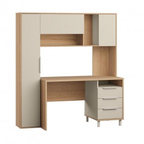 Стол рабочий 12.95 N Комфорт (Дуб сонома, Сатин 7045 PE) в Тарко-Сале - tarko-sale.mebel24.online | фото