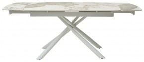 Стол RIVOLI 140 GLOSS LUXURY PANDORA SOLID CERAMIC / WHITE, ®DISAUR в Тарко-Сале - tarko-sale.mebel24.online | фото 3